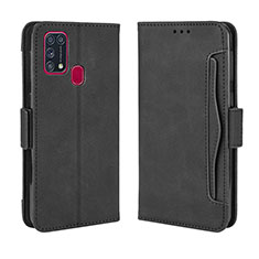 Coque Portefeuille Livre Cuir Etui Clapet BY3 pour Samsung Galaxy M21s Noir