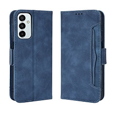 Coque Portefeuille Livre Cuir Etui Clapet BY3 pour Samsung Galaxy M23 5G Bleu