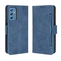 Coque Portefeuille Livre Cuir Etui Clapet BY3 pour Samsung Galaxy M52 5G Bleu