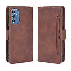 Coque Portefeuille Livre Cuir Etui Clapet BY3 pour Samsung Galaxy M52 5G Marron