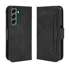 Coque Portefeuille Livre Cuir Etui Clapet BY3 pour Samsung Galaxy S22 5G Noir