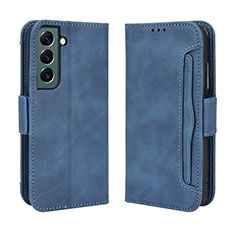 Coque Portefeuille Livre Cuir Etui Clapet BY3 pour Samsung Galaxy S24 5G Bleu