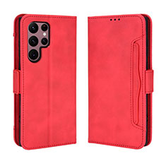 Coque Portefeuille Livre Cuir Etui Clapet BY3 pour Samsung Galaxy S25 Ultra 5G Rouge