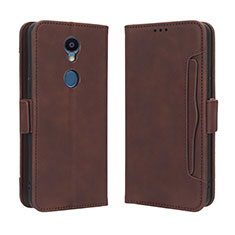 Coque Portefeuille Livre Cuir Etui Clapet BY3 pour Sharp Rouvo V Marron