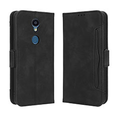 Coque Portefeuille Livre Cuir Etui Clapet BY3 pour Sharp Rouvo V Noir