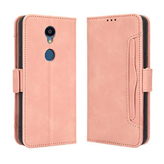 Coque Portefeuille Livre Cuir Etui Clapet BY3 pour Sharp Rouvo V Rose