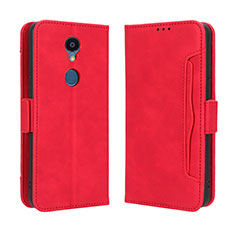 Coque Portefeuille Livre Cuir Etui Clapet BY3 pour Sharp Rouvo V Rouge