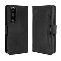 Coque Portefeuille Livre Cuir Etui Clapet BY3 pour Sony Xperia 1 III Noir