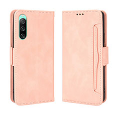 Coque Portefeuille Livre Cuir Etui Clapet BY3 pour Sony Xperia 10 IV Rose