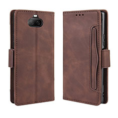 Coque Portefeuille Livre Cuir Etui Clapet BY3 pour Sony Xperia 8 Lite Marron