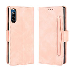 Coque Portefeuille Livre Cuir Etui Clapet BY3 pour Sony Xperia L4 Rose