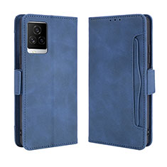 Coque Portefeuille Livre Cuir Etui Clapet BY3 pour Vivo iQOO 7 Legend 5G Bleu