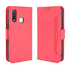 Coque Portefeuille Livre Cuir Etui Clapet BY3 pour Vivo iQOO U3 4G Rouge