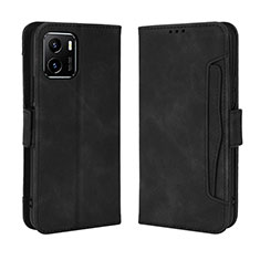 Coque Portefeuille Livre Cuir Etui Clapet BY3 pour Vivo iQOO U5x Noir