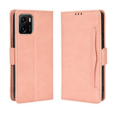 Coque Portefeuille Livre Cuir Etui Clapet BY3 pour Vivo iQOO U5x Rose