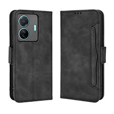 Coque Portefeuille Livre Cuir Etui Clapet BY3 pour Vivo iQOO Z6 Pro 5G Noir