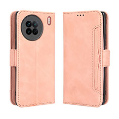 Coque Portefeuille Livre Cuir Etui Clapet BY3 pour Vivo X90 5G Rose