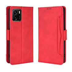 Coque Portefeuille Livre Cuir Etui Clapet BY3 pour Vivo Y01A Rouge