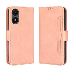 Coque Portefeuille Livre Cuir Etui Clapet BY3 pour Vivo Y02S Rose