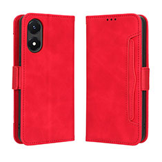 Coque Portefeuille Livre Cuir Etui Clapet BY3 pour Vivo Y02S Rouge