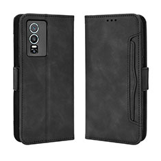 Coque Portefeuille Livre Cuir Etui Clapet BY3 pour Vivo Y76 5G Noir