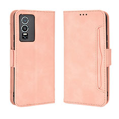 Coque Portefeuille Livre Cuir Etui Clapet BY3 pour Vivo Y76 5G Rose