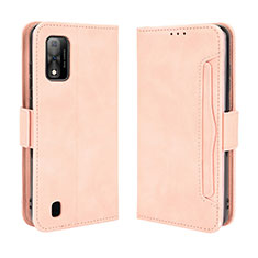 Coque Portefeuille Livre Cuir Etui Clapet BY3 pour Wiko Ride 3 Rose