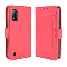 Coque Portefeuille Livre Cuir Etui Clapet BY3 pour Wiko Ride 3 Rouge