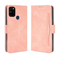 Coque Portefeuille Livre Cuir Etui Clapet BY3 pour Wiko View5 Plus Rose