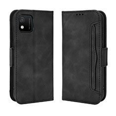 Coque Portefeuille Livre Cuir Etui Clapet BY3 pour Wiko Y52 Noir