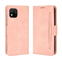 Coque Portefeuille Livre Cuir Etui Clapet BY3 pour Wiko Y52 Rose