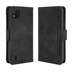 Coque Portefeuille Livre Cuir Etui Clapet BY3 pour Wiko Y62 Noir