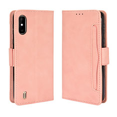 Coque Portefeuille Livre Cuir Etui Clapet BY3 pour Wiko Y81 Rose