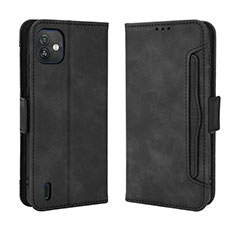 Coque Portefeuille Livre Cuir Etui Clapet BY3 pour Wiko Y82 Noir