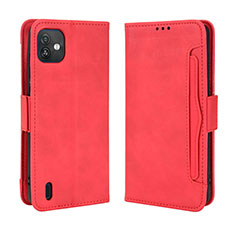 Coque Portefeuille Livre Cuir Etui Clapet BY3 pour Wiko Y82 Rouge