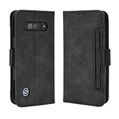 Coque Portefeuille Livre Cuir Etui Clapet BY3 pour Xiaomi Black Shark 4S 5G Noir