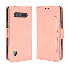 Coque Portefeuille Livre Cuir Etui Clapet BY3 pour Xiaomi Black Shark 4S 5G Rose