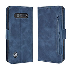 Coque Portefeuille Livre Cuir Etui Clapet BY3 pour Xiaomi Black Shark 4S Pro 5G Bleu