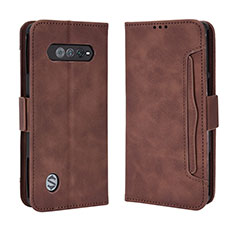 Coque Portefeuille Livre Cuir Etui Clapet BY3 pour Xiaomi Black Shark 4S Pro 5G Marron