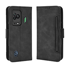 Coque Portefeuille Livre Cuir Etui Clapet BY3 pour Xiaomi Black Shark 5 5G Noir