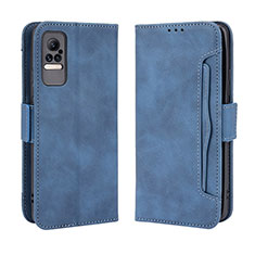 Coque Portefeuille Livre Cuir Etui Clapet BY3 pour Xiaomi Civi 1S 5G Bleu