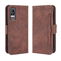 Coque Portefeuille Livre Cuir Etui Clapet BY3 pour Xiaomi Civi 1S 5G Marron