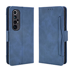 Coque Portefeuille Livre Cuir Etui Clapet BY3 pour Xiaomi Mi 10S 5G Bleu