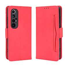 Coque Portefeuille Livre Cuir Etui Clapet BY3 pour Xiaomi Mi 10S 5G Rouge