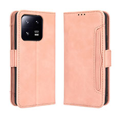 Coque Portefeuille Livre Cuir Etui Clapet BY3 pour Xiaomi Mi 13 5G Rose