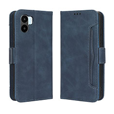 Coque Portefeuille Livre Cuir Etui Clapet BY3 pour Xiaomi Poco C50 Bleu