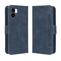 Coque Portefeuille Livre Cuir Etui Clapet BY3 pour Xiaomi Poco C51 Bleu