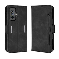 Coque Portefeuille Livre Cuir Etui Clapet BY3 pour Xiaomi Poco F4 GT 5G Noir