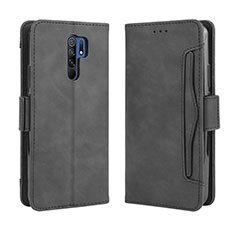 Coque Portefeuille Livre Cuir Etui Clapet BY3 pour Xiaomi Poco M2 Noir