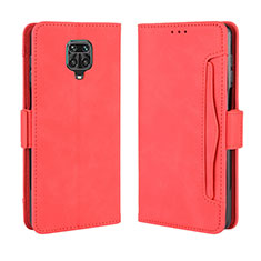 Coque Portefeuille Livre Cuir Etui Clapet BY3 pour Xiaomi Poco M2 Pro Rouge